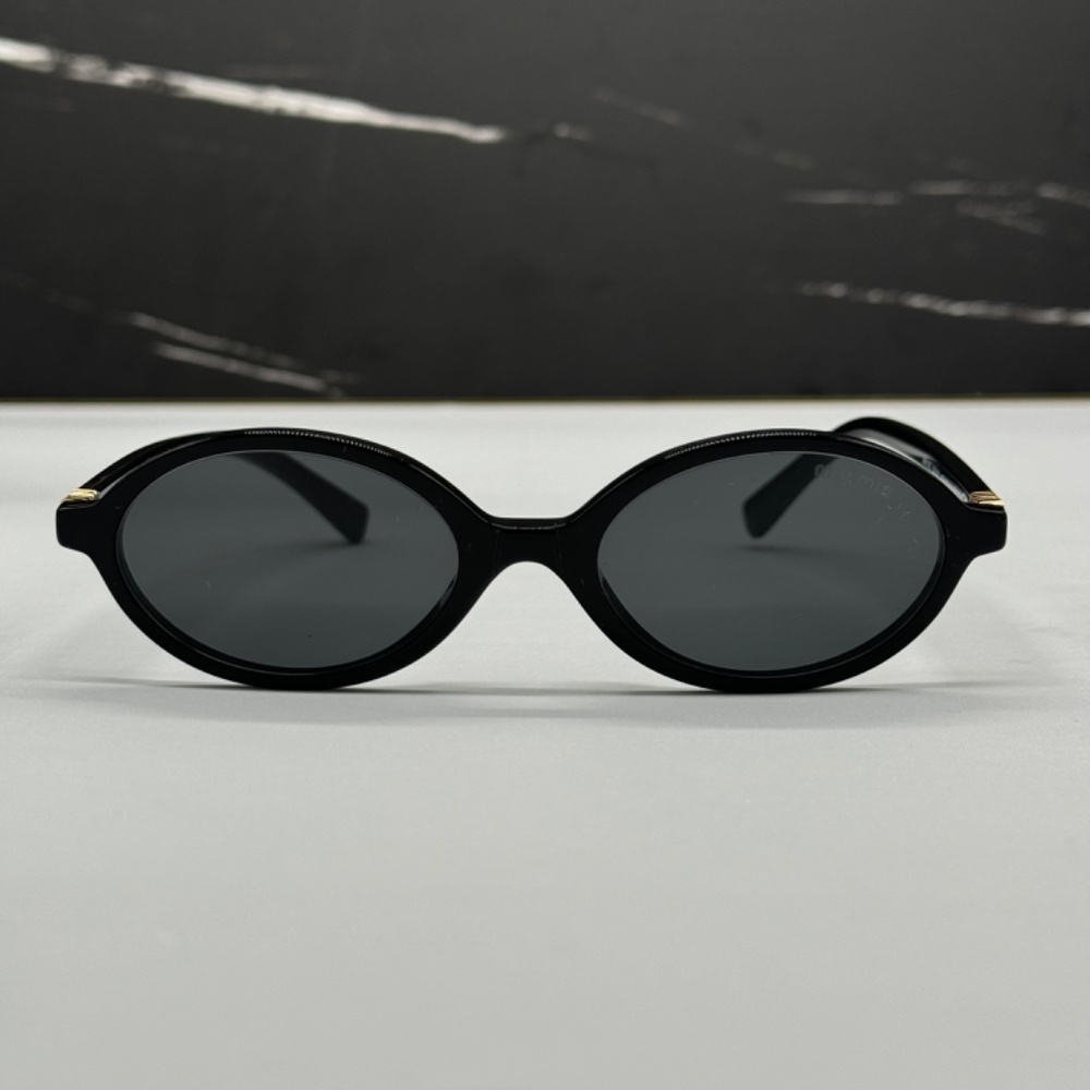 NEW MU 04ZS 1AB5S0 MIU MIU SUNGLASSES MU04ZS 1AB5S0 BLACK SMU 04ZS WOMEN - Picture 4 of 14